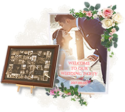 ウェルカムボードは結婚式や披露宴などの会場入り口に飾るウェルカムアイテムの定番です。 〜ポスター印刷専門店〜